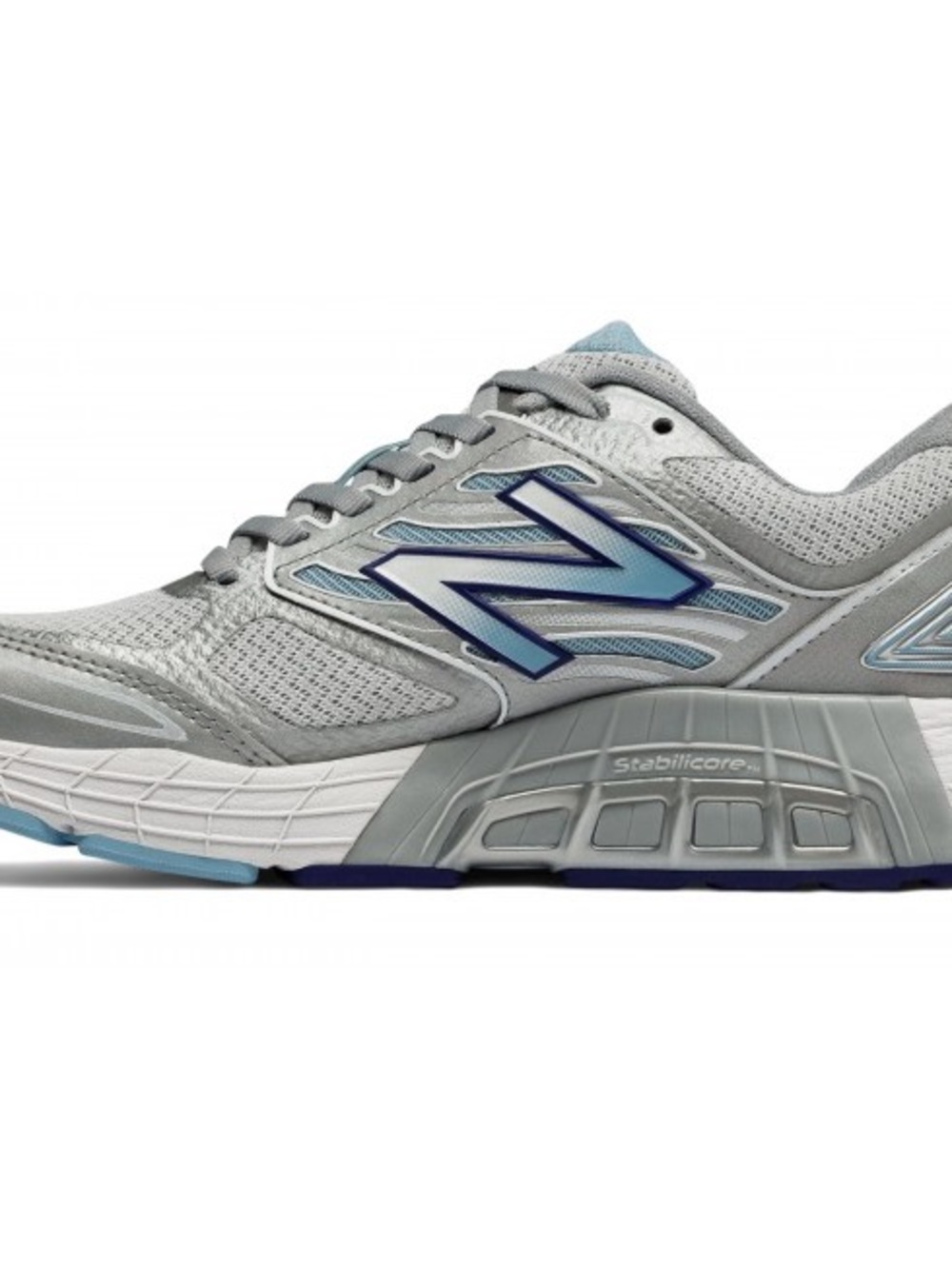 New Balance Women's Gray & Blue Athletic Running Sneakers Shoes.